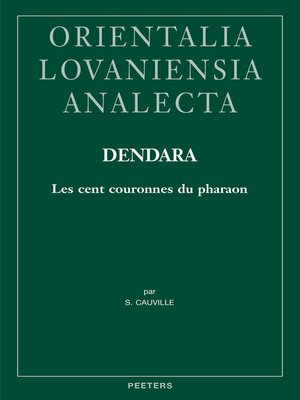 cover image of Dendara. Les cent couronnes du pharaon